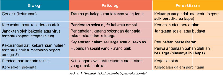senarai-risiko-atau-penyebab-penyakit-mental