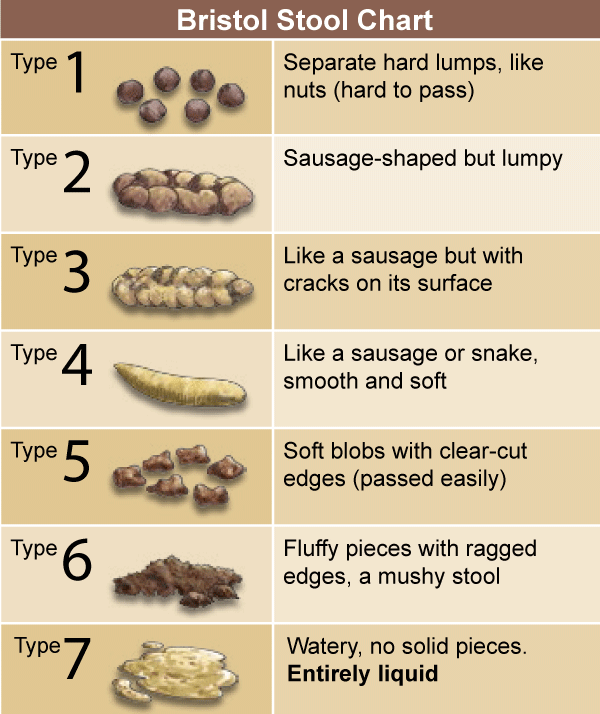 Paediatric Bristol Stool Chart